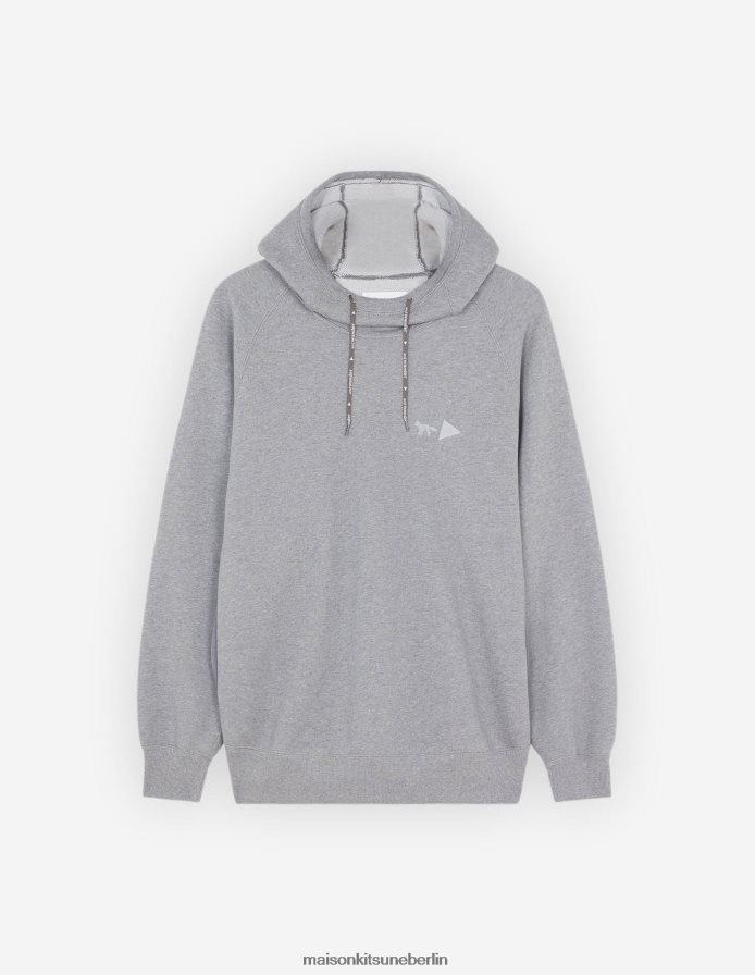 Kleidung V2DHL217 aschgrau Männer MK X und Wander trockener Baumwoll-Sweatshirt Maison Kitsune