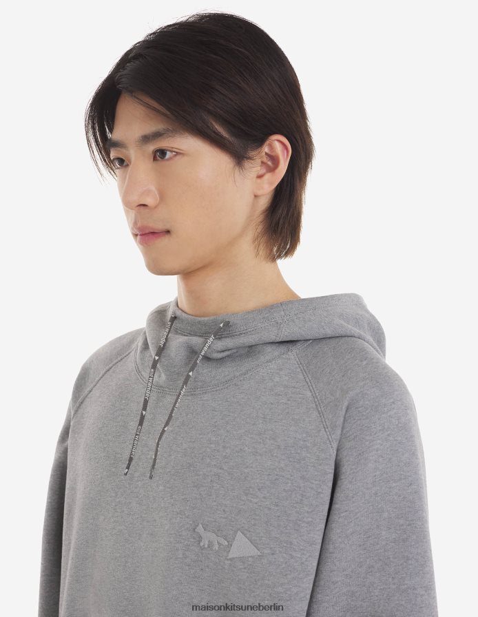 Kleidung V2DHL217 aschgrau Männer MK X und Wander trockener Baumwoll-Sweatshirt Maison Kitsune