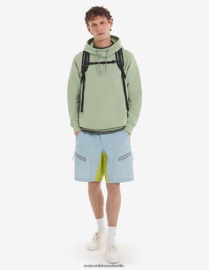 Kleidung V2DHL219 hellgrün Männer MK X und Wander trockener Baumwoll-Sweatshirt Maison Kitsune