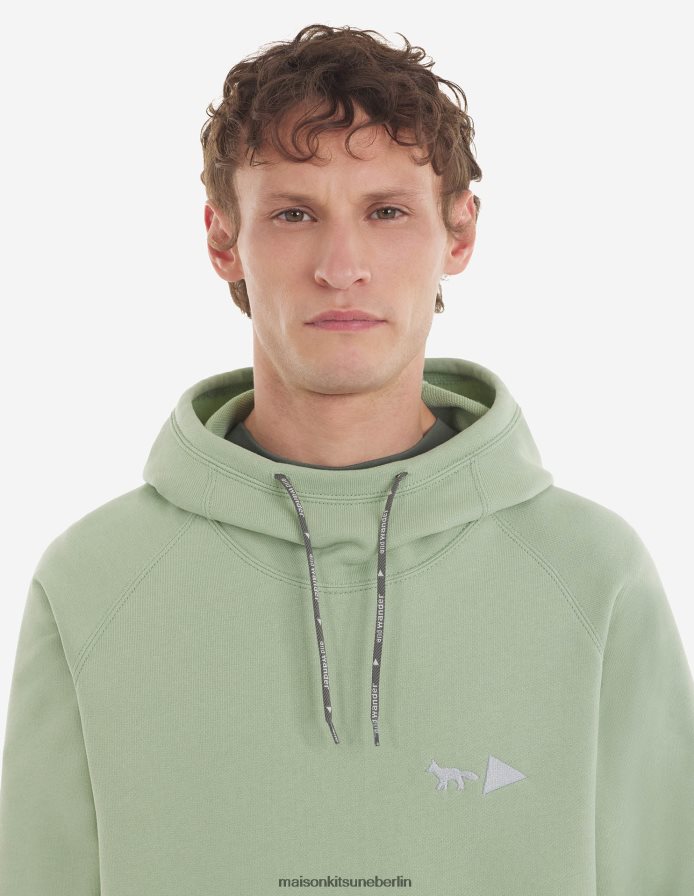 Kleidung V2DHL219 hellgrün Männer MK X und Wander trockener Baumwoll-Sweatshirt Maison Kitsune