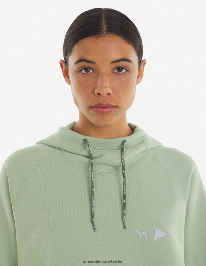 Kleidung V2DHL219 hellgrün Männer MK X und Wander trockener Baumwoll-Sweatshirt Maison Kitsune