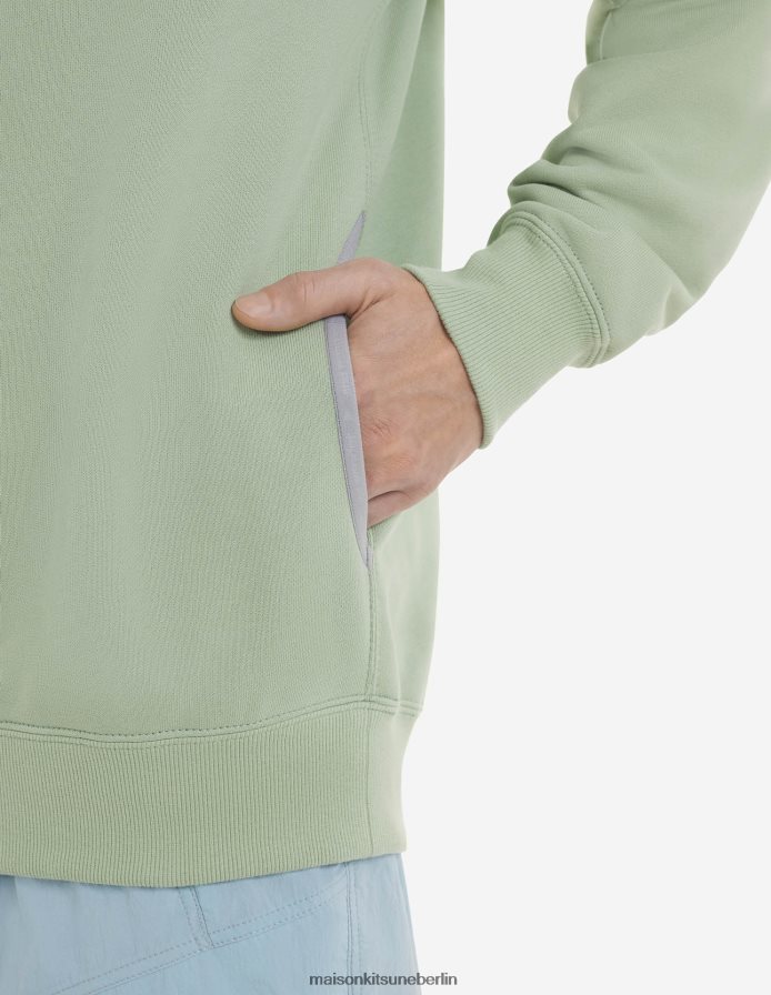 Kleidung V2DHL219 hellgrün Männer MK X und Wander trockener Baumwoll-Sweatshirt Maison Kitsune