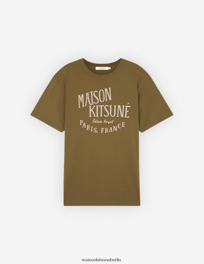 Kleidung V2DHL21 khaki Männer Palais Royal klassisches T-Shirt Maison Kitsune