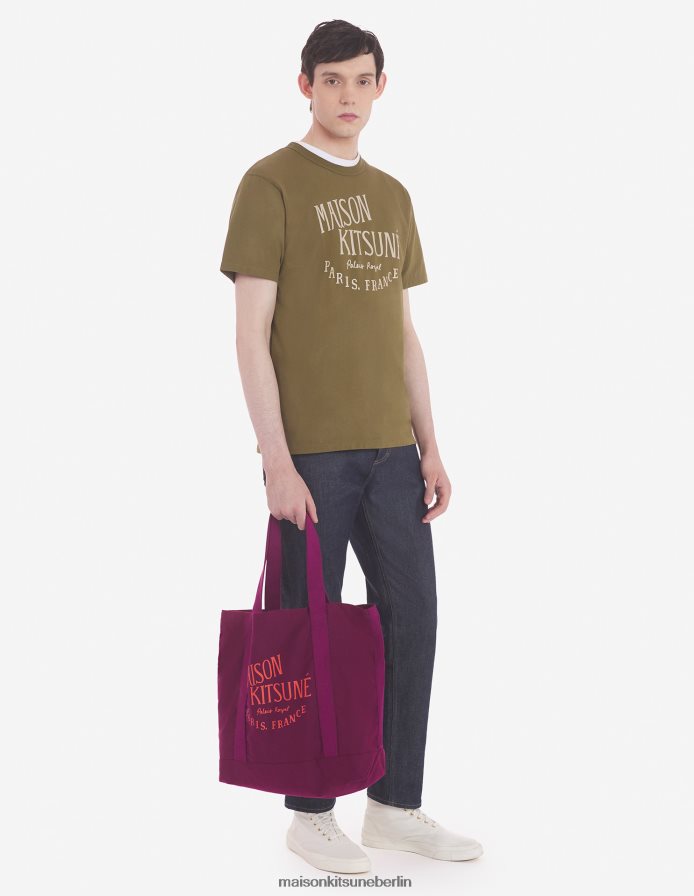 Kleidung V2DHL21 khaki Männer Palais Royal klassisches T-Shirt Maison Kitsune