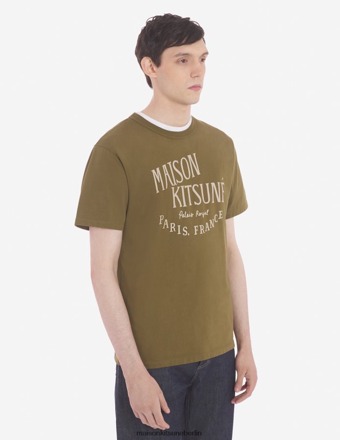 Kleidung V2DHL21 khaki Männer Palais Royal klassisches T-Shirt Maison Kitsune