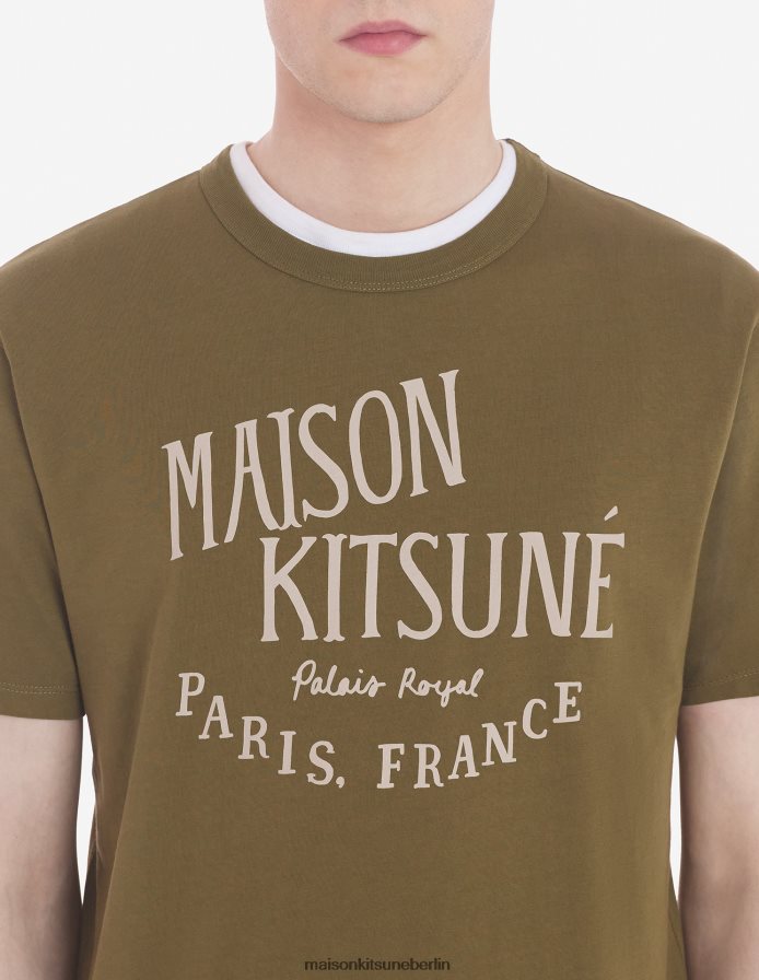 Kleidung V2DHL21 khaki Männer Palais Royal klassisches T-Shirt Maison Kitsune