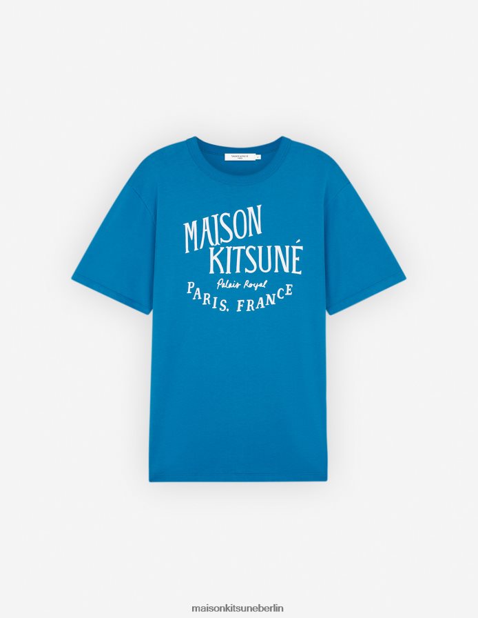 Kleidung V2DHL22 Saphir Männer Palais Royal klassisches T-Shirt Maison Kitsune