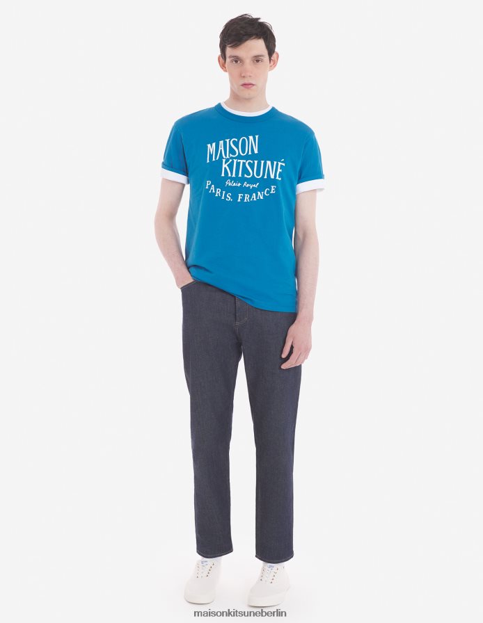 Kleidung V2DHL22 Saphir Männer Palais Royal klassisches T-Shirt Maison Kitsune