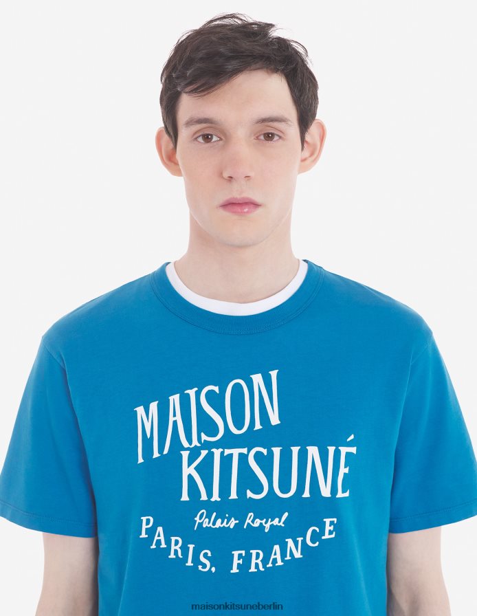 Kleidung V2DHL22 Saphir Männer Palais Royal klassisches T-Shirt Maison Kitsune