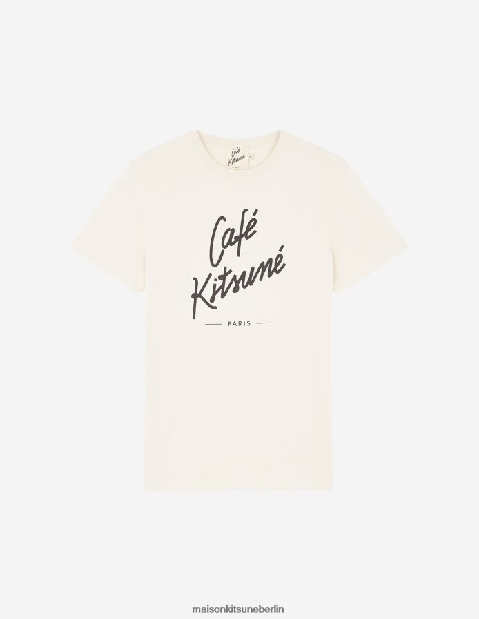 Kleidung V2DHL27 Latté Männer T-Shirt Café Kitsune Maison Kitsune