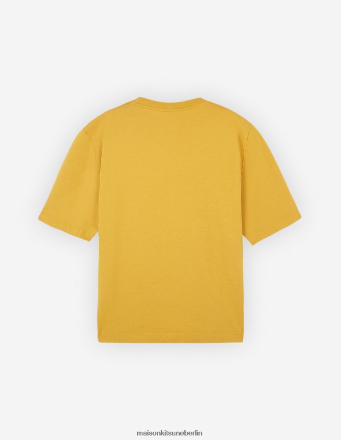 Kleidung V2DHL3 Graben Männer Übergroßes T-Shirt mit auffälligem Fuchskopf-Patch Maison Kitsune