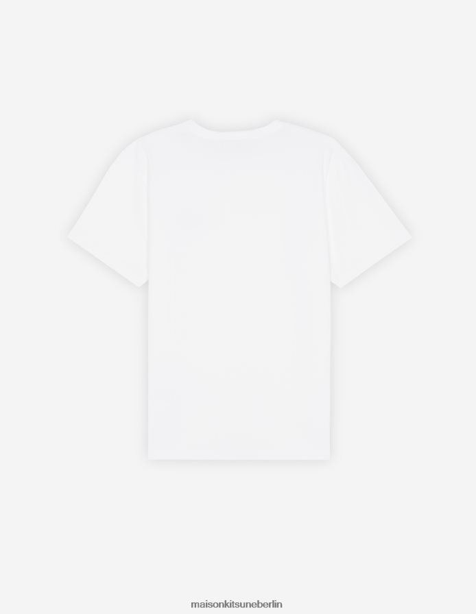 Kleidung V2DHL45 Weiß Männer Rue de Richelieu klassisches T-Shirt Maison Kitsune