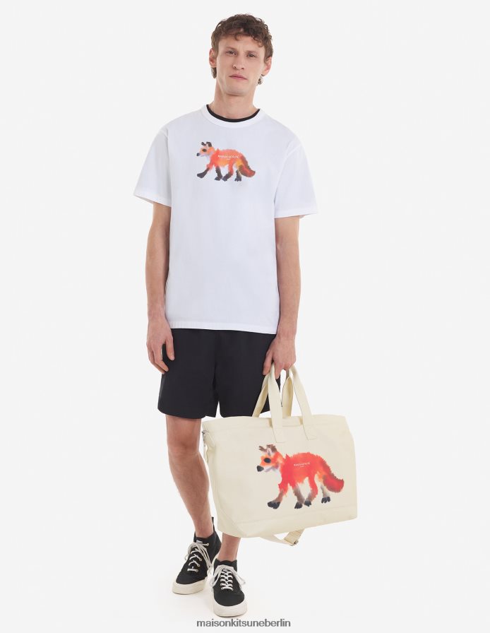 Kleidung V2DHL60 Weiß Männer MK x Rop Van Mierlo Fox klassisches T-Shirt Maison Kitsune