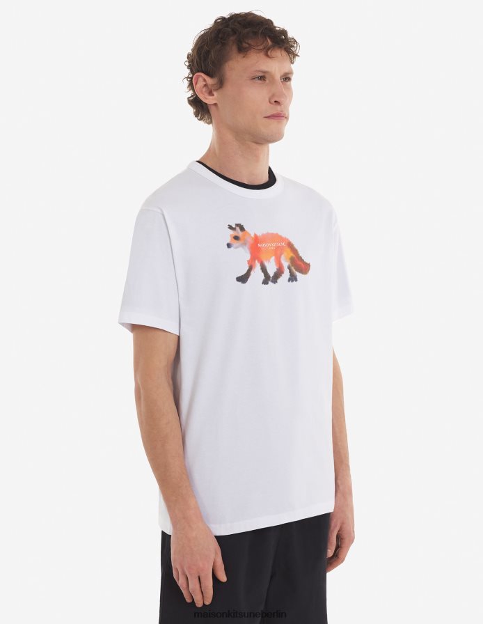 Kleidung V2DHL60 Weiß Männer MK x Rop Van Mierlo Fox klassisches T-Shirt Maison Kitsune