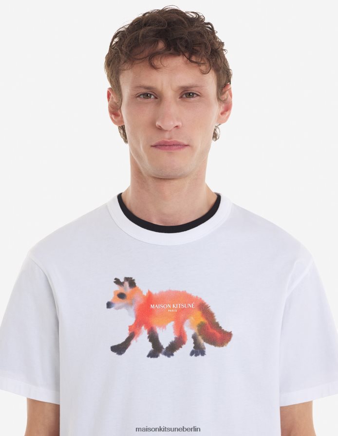 Kleidung V2DHL60 Weiß Männer MK x Rop Van Mierlo Fox klassisches T-Shirt Maison Kitsune