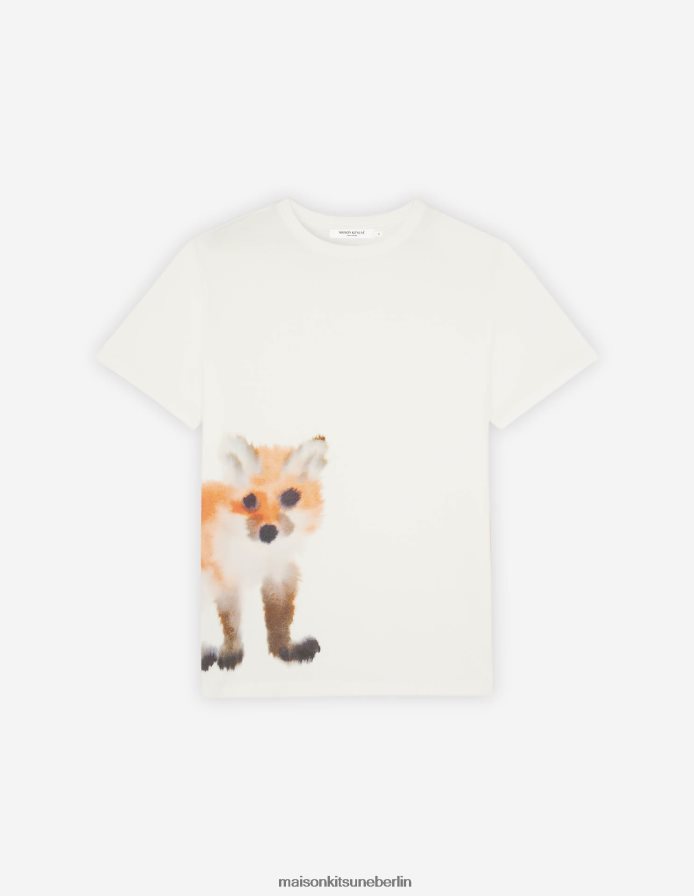 Kleidung V2DHL61 Weiß Männer MK x Rop Van Mierlo Fox entspanntes T-Shirt Maison Kitsune