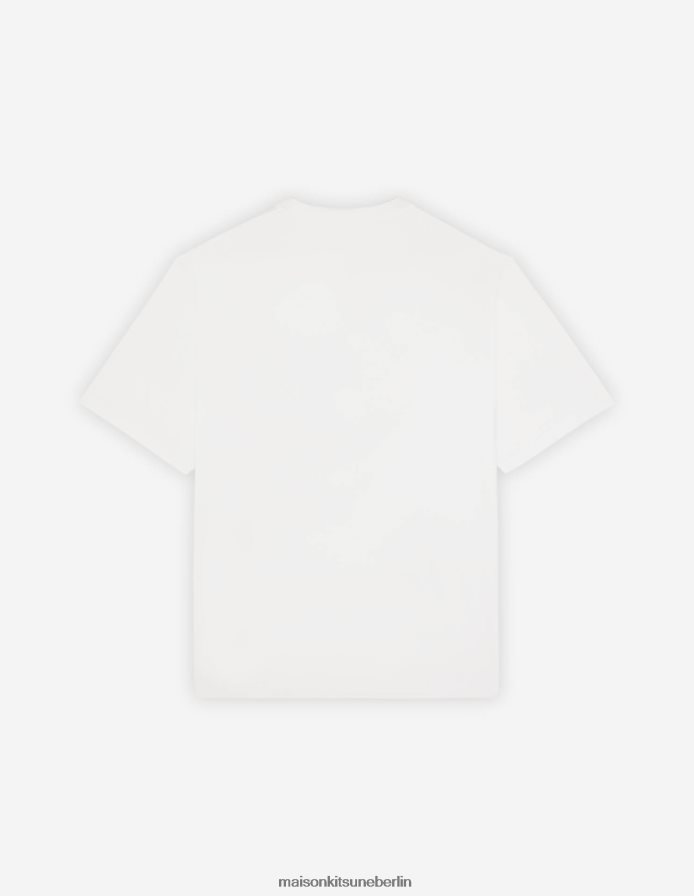 Kleidung V2DHL68 Weiß Männer Lebhaftes, einfaches T-Shirt mit Fuchskopf Maison Kitsune