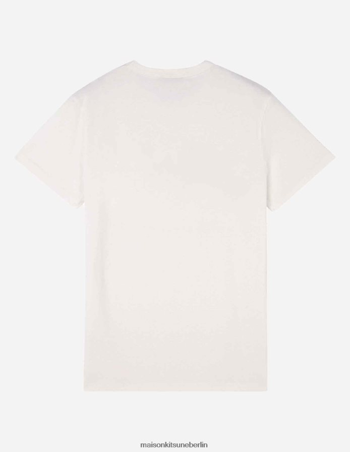 Kleidung V2DHL71 Latté Männer Klassisches T-Shirt mit Handschrift Maison Kitsune