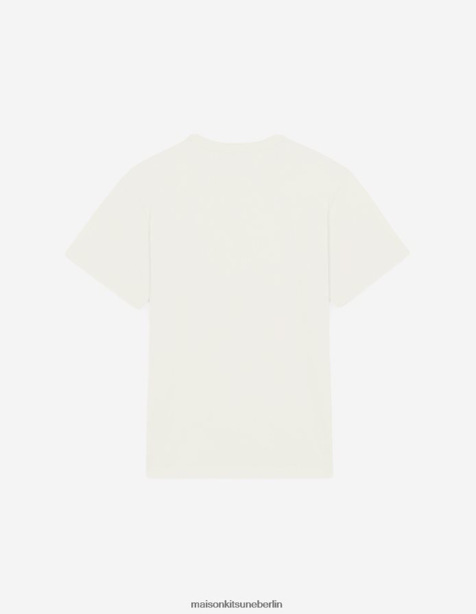 Kleidung V2DHL77 Kokosmilch Männer Klassisches T-Shirt mit Pastellkomposition Maison Kitsune