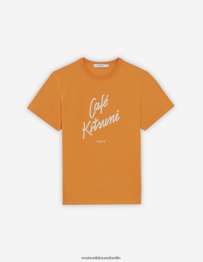 Kleidung V2DHL81 Fuchs Männer Café Kitsune klassisches T-Shirt Maison Kitsune