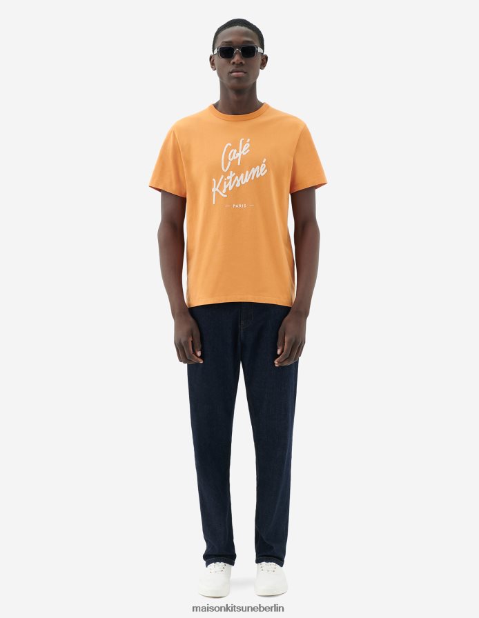 Kleidung V2DHL81 Fuchs Männer Café Kitsune klassisches T-Shirt Maison Kitsune