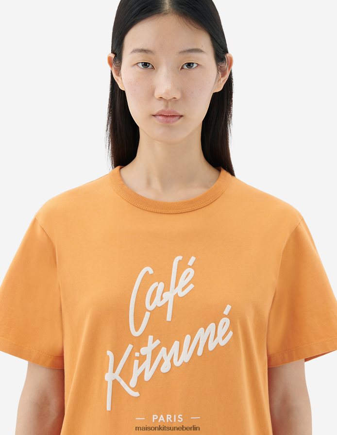 Kleidung V2DHL81 Fuchs Männer Café Kitsune klassisches T-Shirt Maison Kitsune