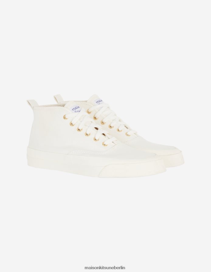 Schuh V2DHL541 Weiß unisex hochgeschnittene Turnschuhe Maison Kitsune