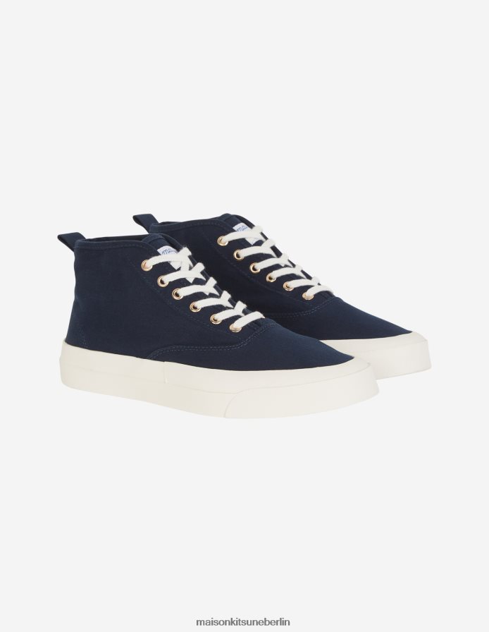 Schuh V2DHL545 Marine unisex hochgeschnittene Turnschuhe Maison Kitsune