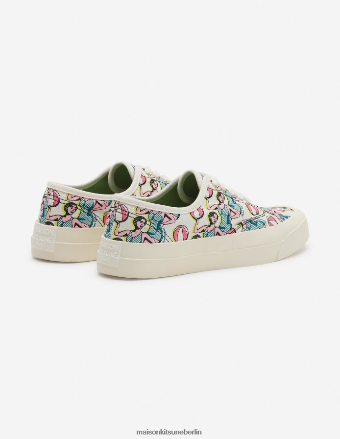 Schuh V2DHL549 Multico-Design unisex Canvas-Schnürsneaker für tanzende Mädchen Maison Kitsune
