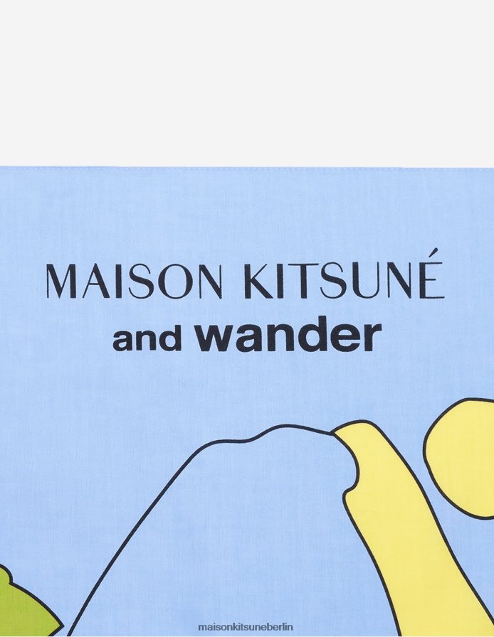 Zubehörteil V2DHL608 Blau unisex mk x und wandern bandana Maison Kitsune