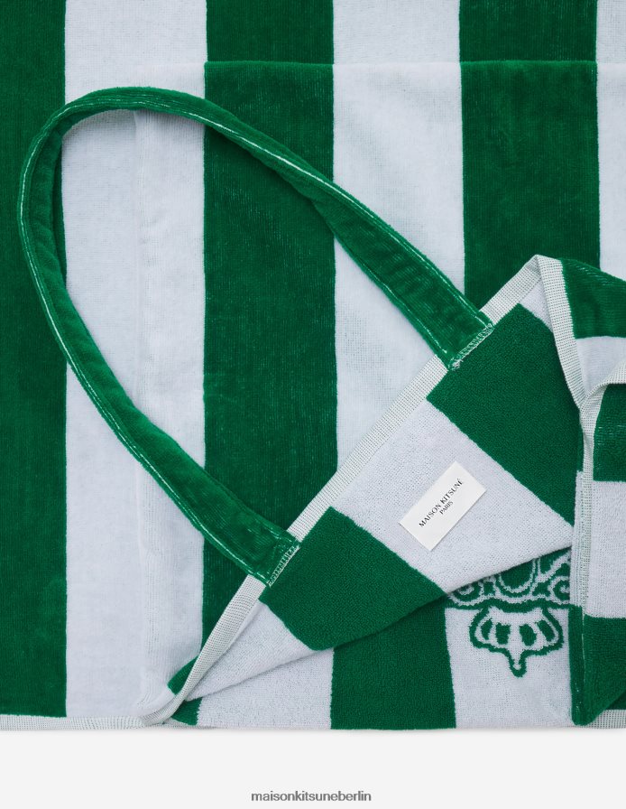 Zubehörteil V2DHL610 Multico-Design unisex Strandtuch mit Streifen am Pool Maison Kitsune