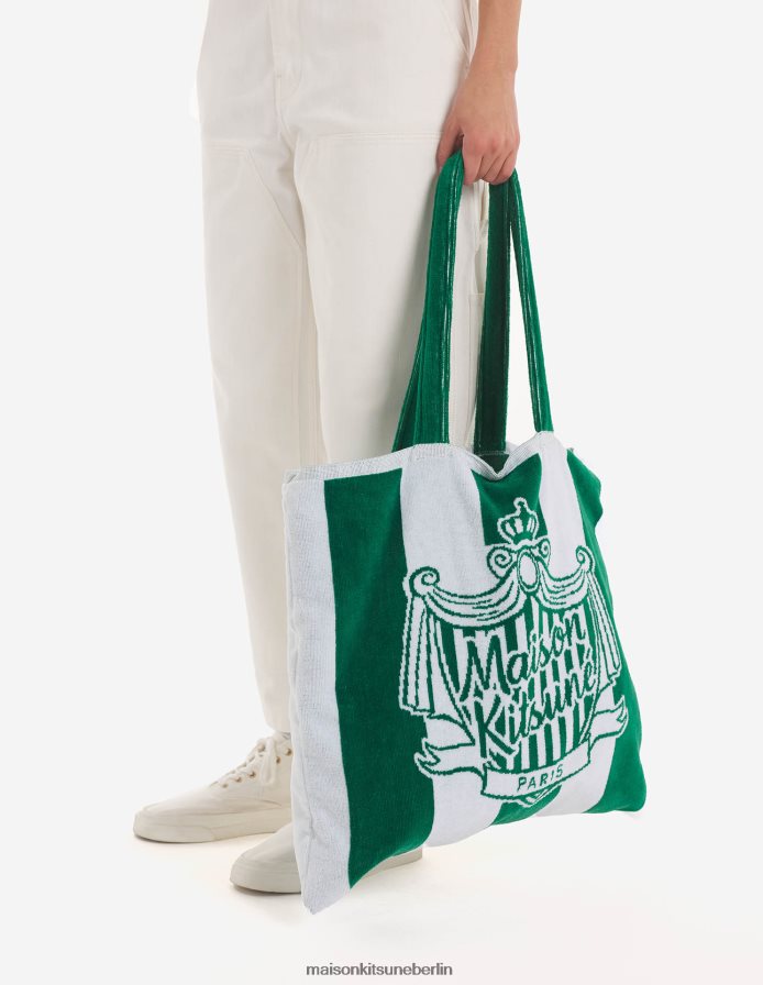 Zubehörteil V2DHL610 Multico-Design unisex Strandtuch mit Streifen am Pool Maison Kitsune