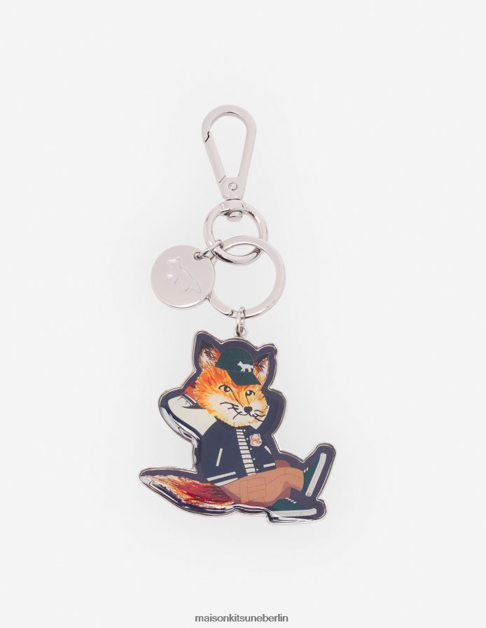 Zubehörteil V2DHL611 Marine unisex Schlüsselanhänger mit gekleidetem Fuchs Maison Kitsune