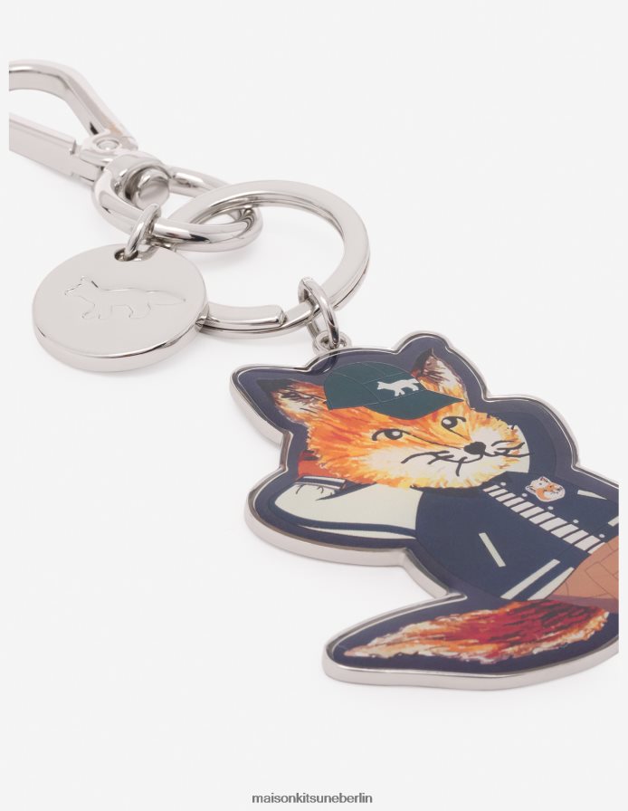 Zubehörteil V2DHL611 Marine unisex Schlüsselanhänger mit gekleidetem Fuchs Maison Kitsune