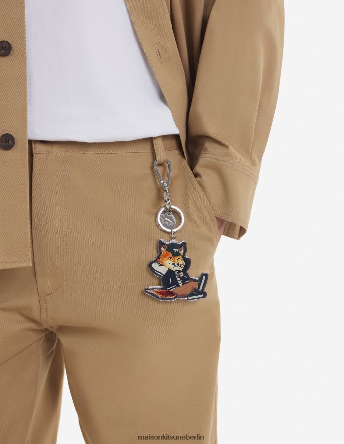 Zubehörteil V2DHL611 Marine unisex Schlüsselanhänger mit gekleidetem Fuchs Maison Kitsune