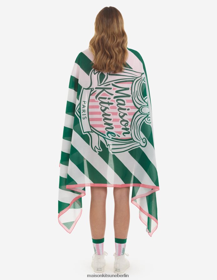 Zubehörteil V2DHL614 Multico-Design unisex Pareo mit Streifen am Pool Maison Kitsune