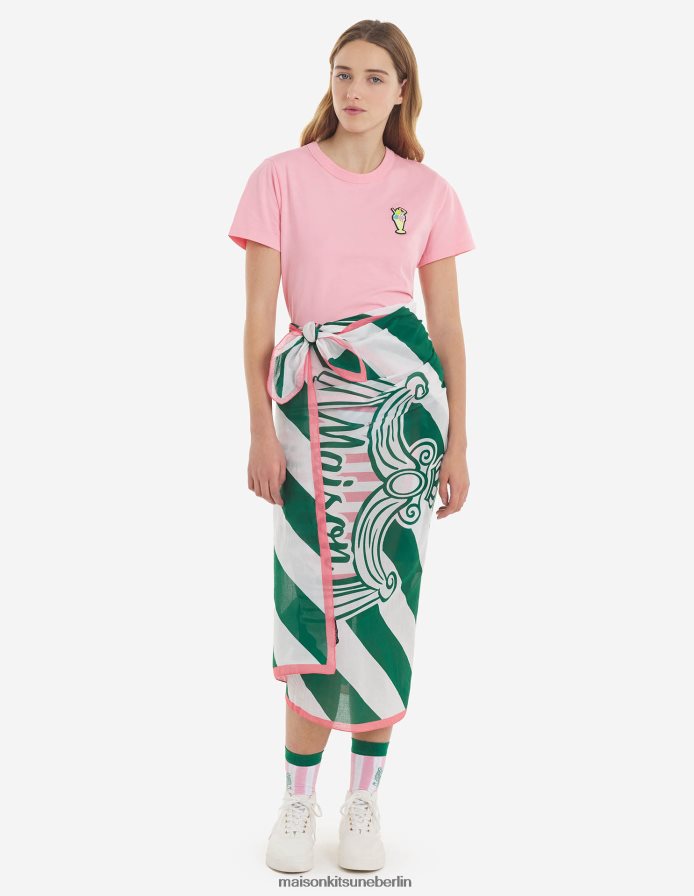 Zubehörteil V2DHL614 Multico-Design unisex Pareo mit Streifen am Pool Maison Kitsune