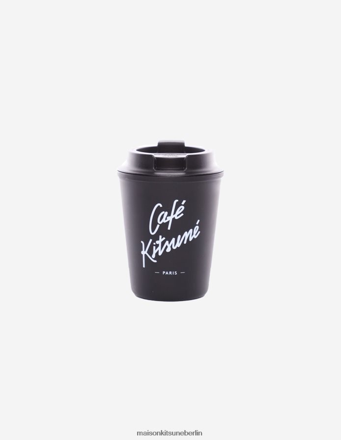 Zubehörteil V2DHL631 Schwarz unisex Café Kitsune Kaffeebecher Maison Kitsune