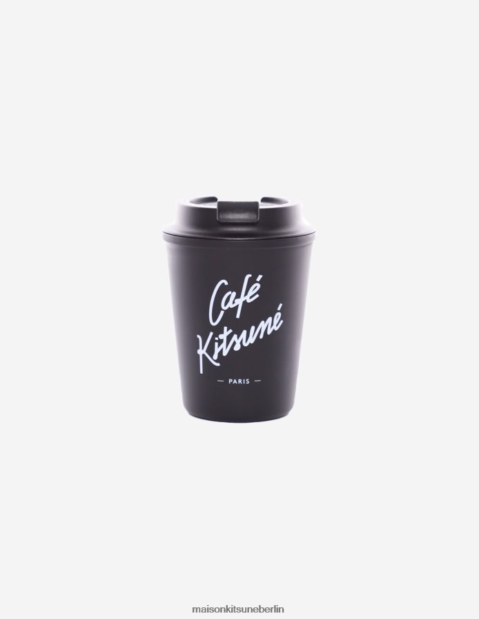 Zubehörteil V2DHL631 Schwarz unisex Café Kitsune Kaffeebecher Maison Kitsune