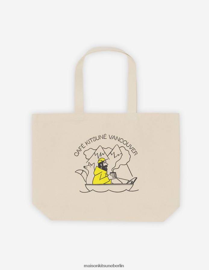 Zubehörteil V2DHL641 Latté unisex Klassische Tragetasche von Café Vancouver Maison Kitsune