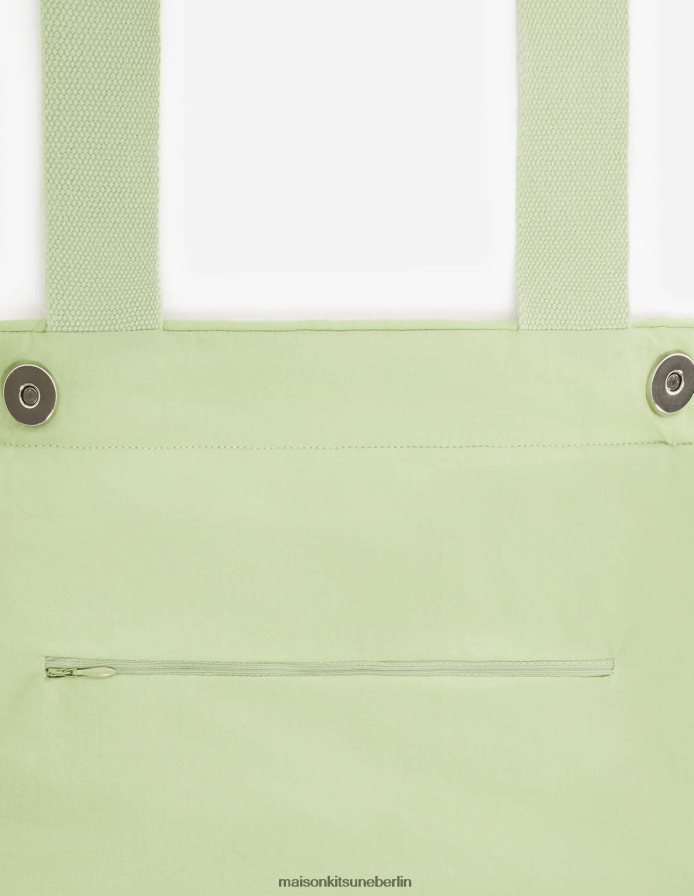 Zubehörteil V2DHL655 orange unisex gestreifte Strandtasche Maison Kitsune