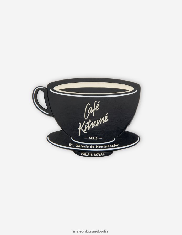 Zubehörteil V2DHL658 Schwarz unisex Magnet-Café-Kitsune-Tasse Maison Kitsune