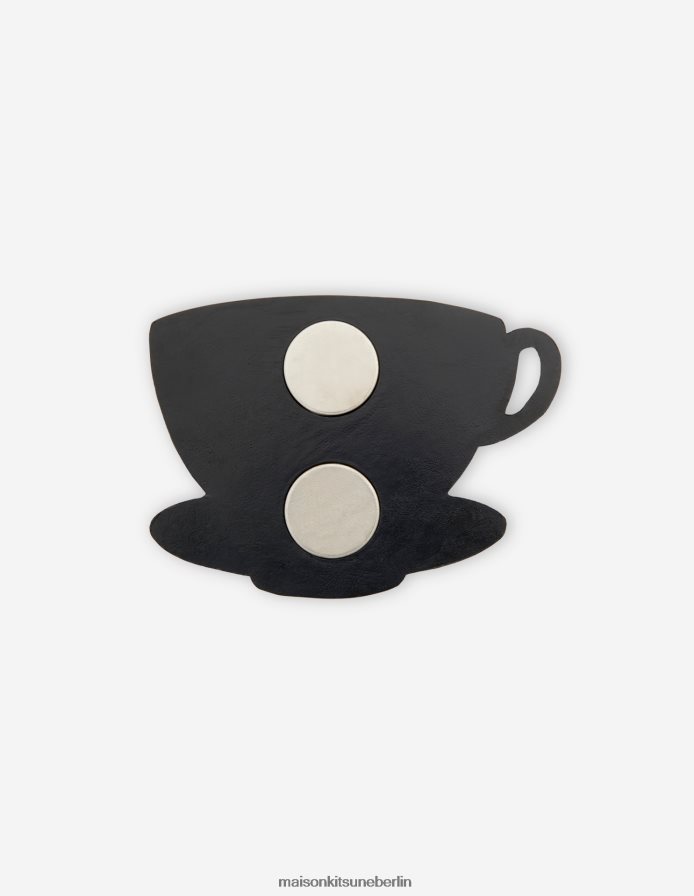 Zubehörteil V2DHL658 Schwarz unisex Magnet-Café-Kitsune-Tasse Maison Kitsune