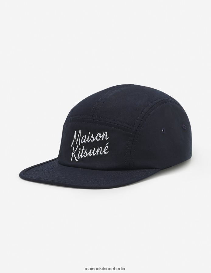 Zubehörteil V2DHL563 dunkles Marineblau unisex 5-Pence-Kappe Maison Kitsune
