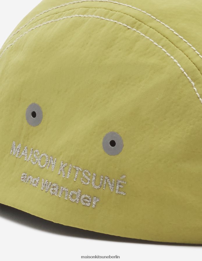 Zubehörteil V2DHL565 hellgrün unisex mk x und wander cap Maison Kitsune