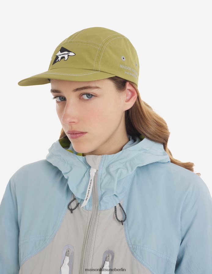 Zubehörteil V2DHL565 hellgrün unisex mk x und wander cap Maison Kitsune