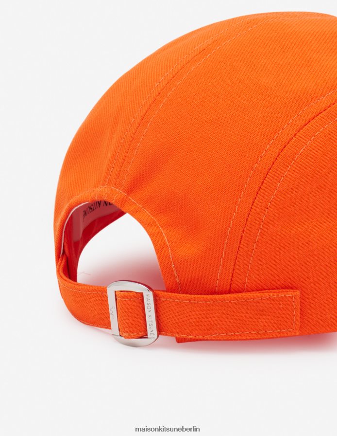 Zubehörteil V2DHL570 Neon orange unisex Mini-Handschrift 5p-Kappe Maison Kitsune