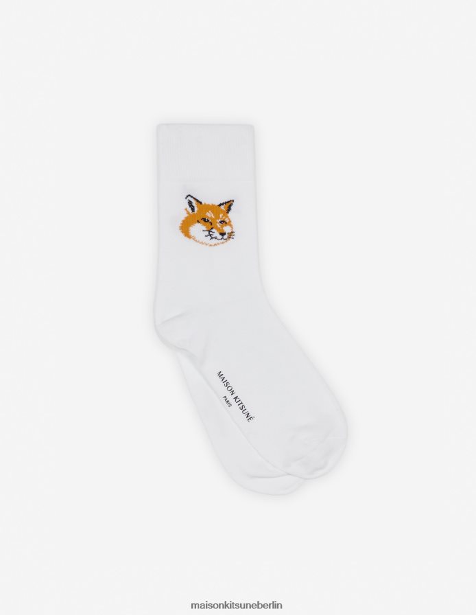 Zubehörteil V2DHL581 Weiß unisex Fuchskopfsocken Maison Kitsune