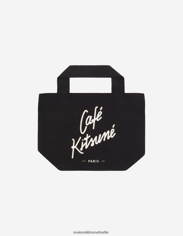 Zubehörteil V2DHL504 Schwarz unisex Mini-Tragetasche Café Kitsune bk Maison Kitsune