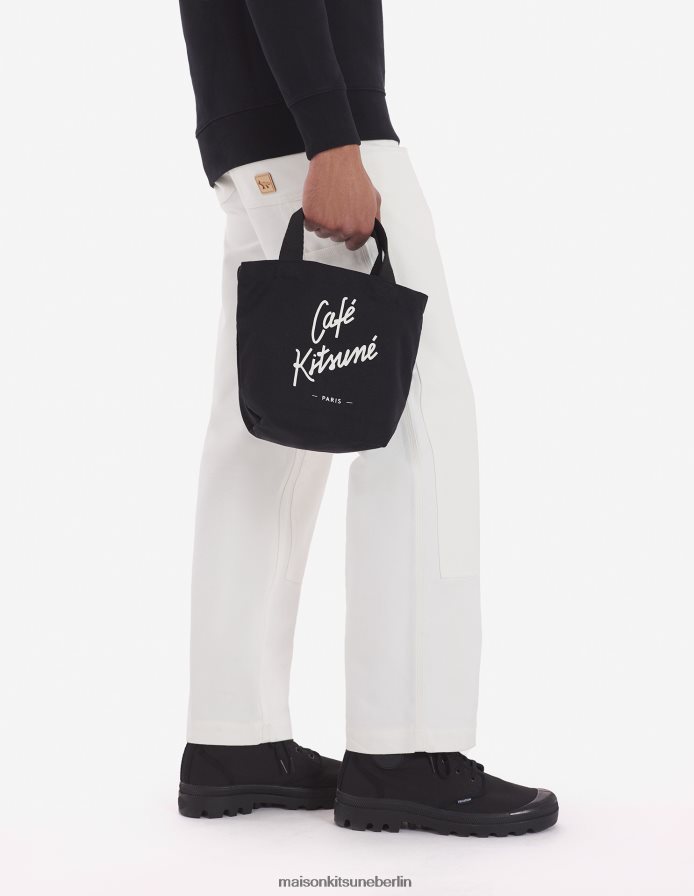 Zubehörteil V2DHL504 Schwarz unisex Mini-Tragetasche Café Kitsune bk Maison Kitsune